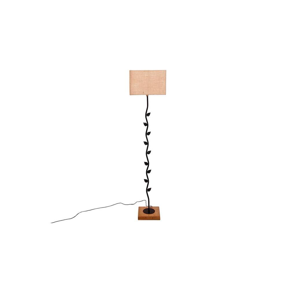 Elin Beige Cotton Shade Floor Lamp