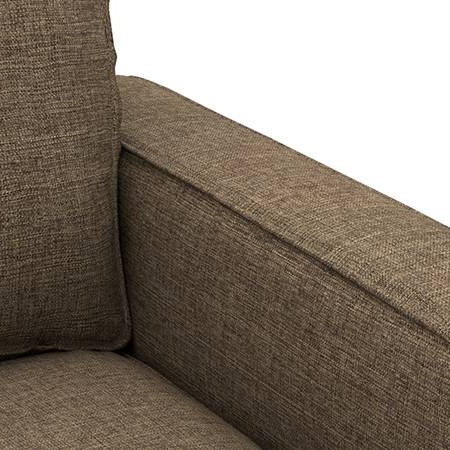 Apollo Compact Sofa (Colour : Dune, Cushion : Hard, Back Type : Regular, Seating Capacity : Left Aligned 3 Seater + Left Aligned Chaise + Ottoman)