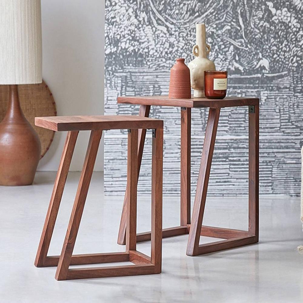 Reeves Solid Wood Nested Tables - Set of 2
