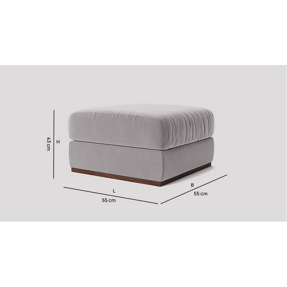 Royse Ottoman Color in Grey