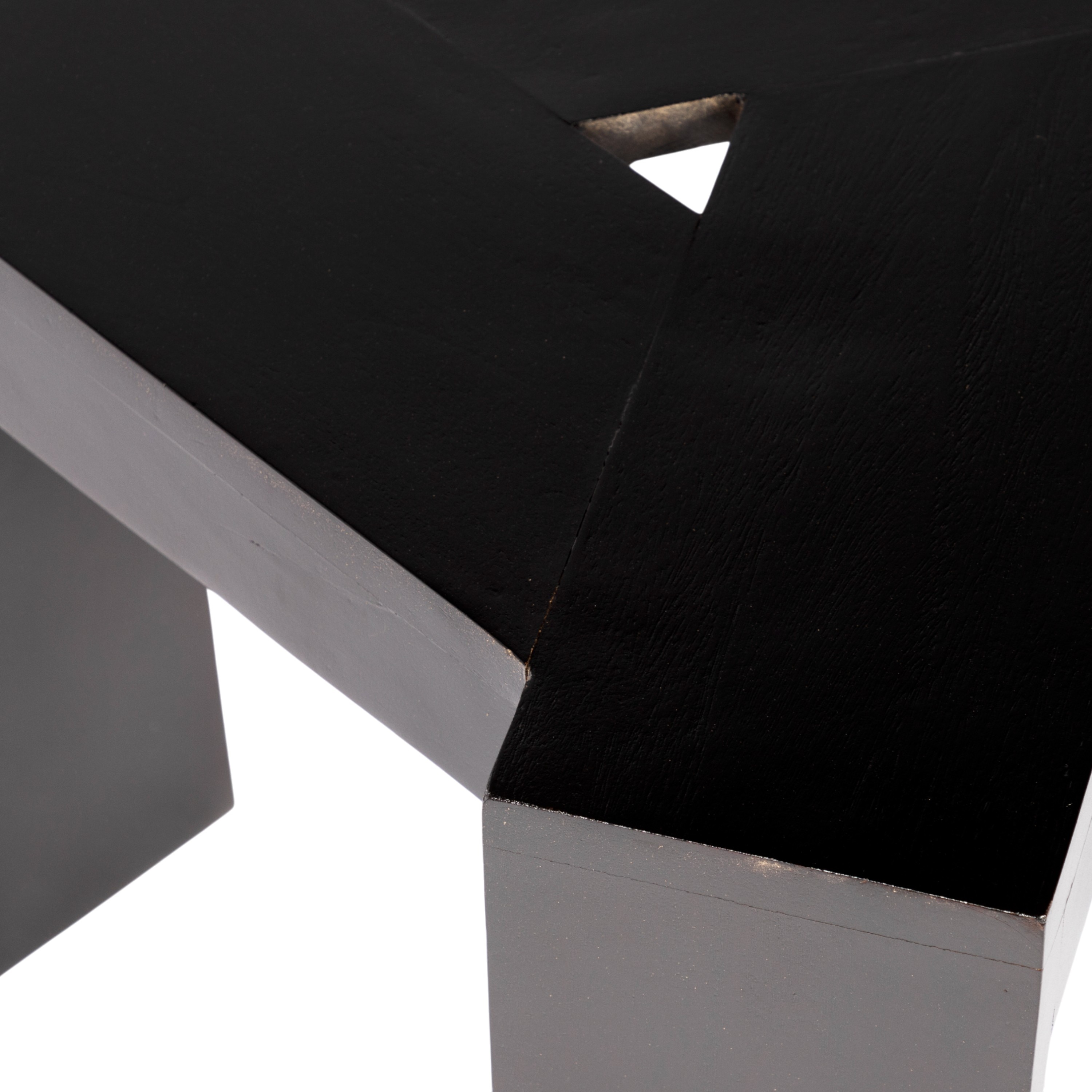 Avina Sheesham Wood Set of 2 End Tables / Tea Tables in Dark Brown Finish