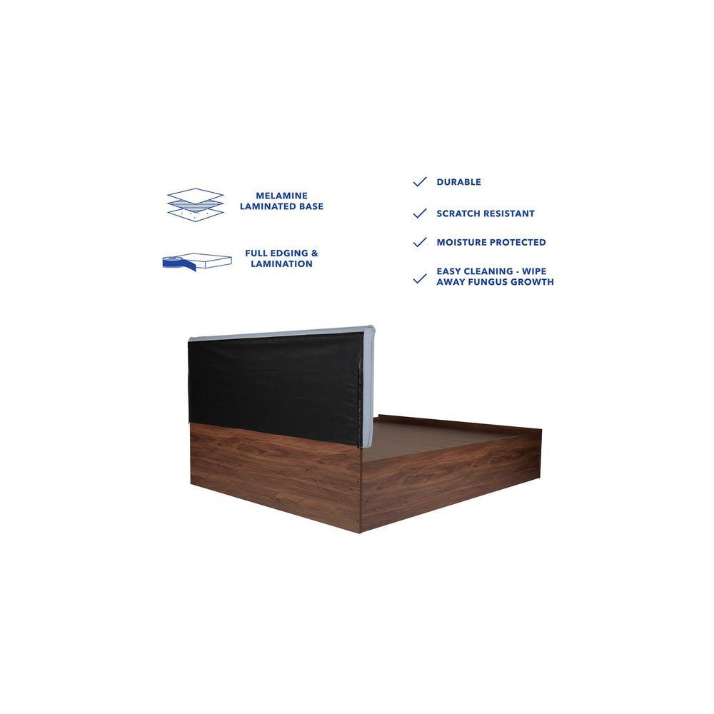 Bakhti Bed With Premium Leatherette Fabric And Box Storage Queen Bed