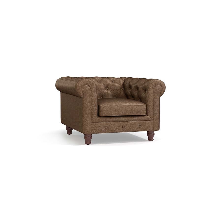 Winchester Essential 1 Seater Fabric Sofa in Mocha Colour