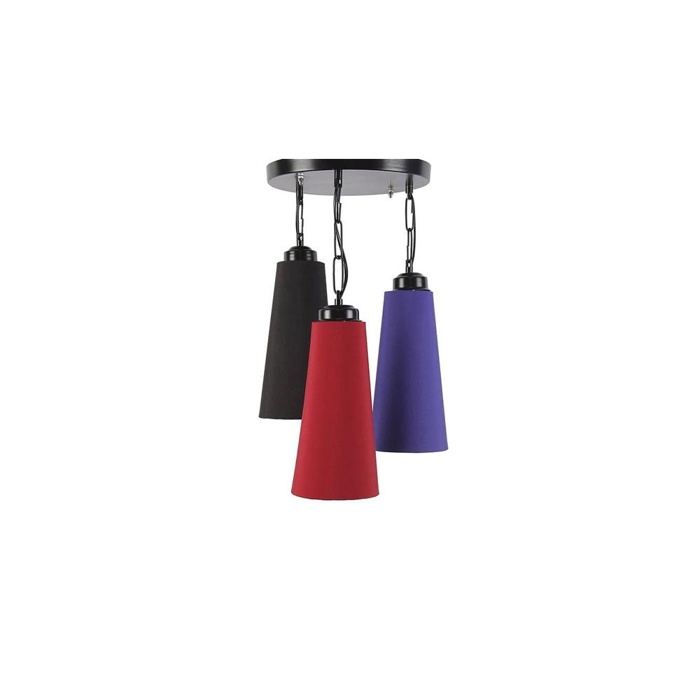 Alessandro Multicolor Fabric Cluster Hanging Light
