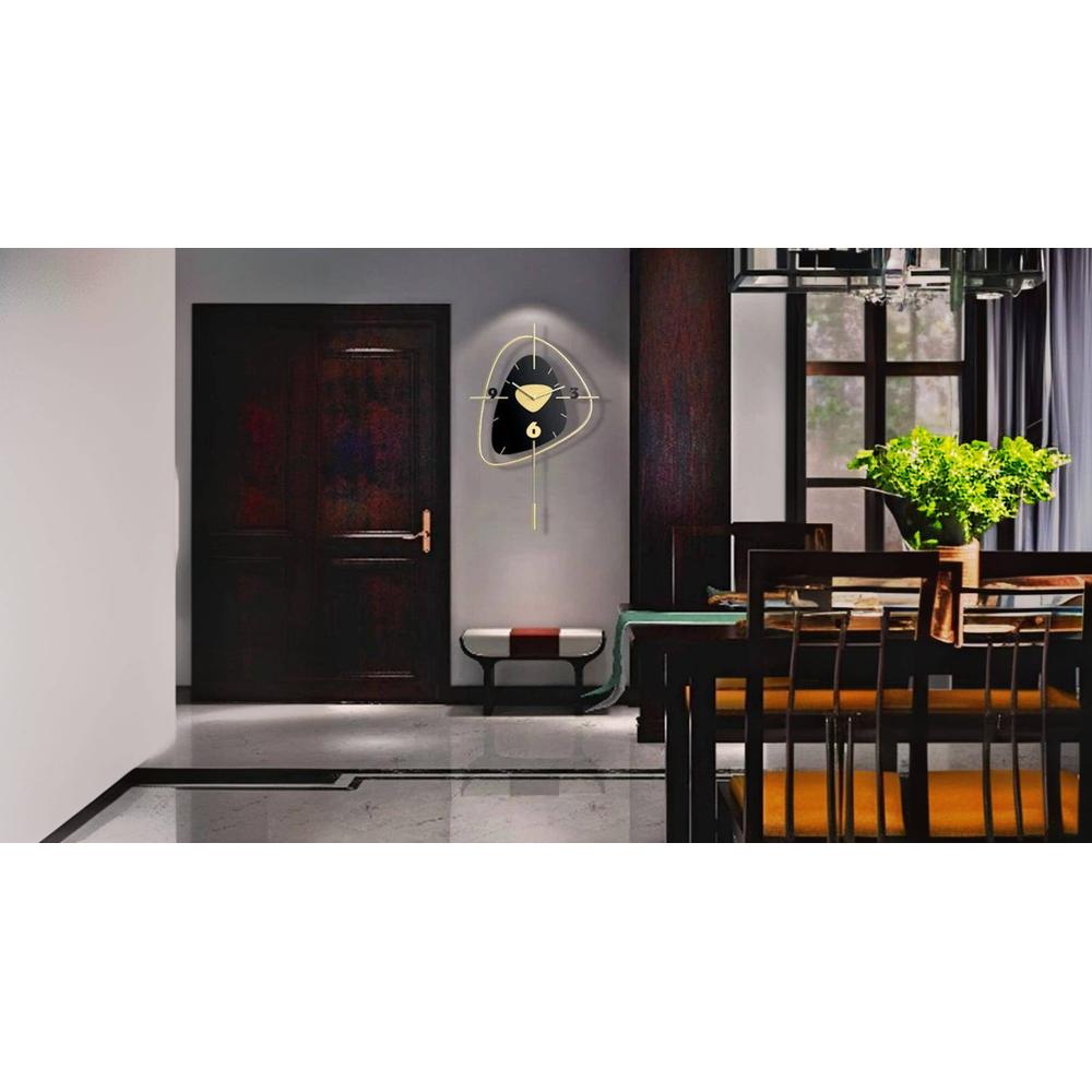 Ahmet Black Metal Wall Clock