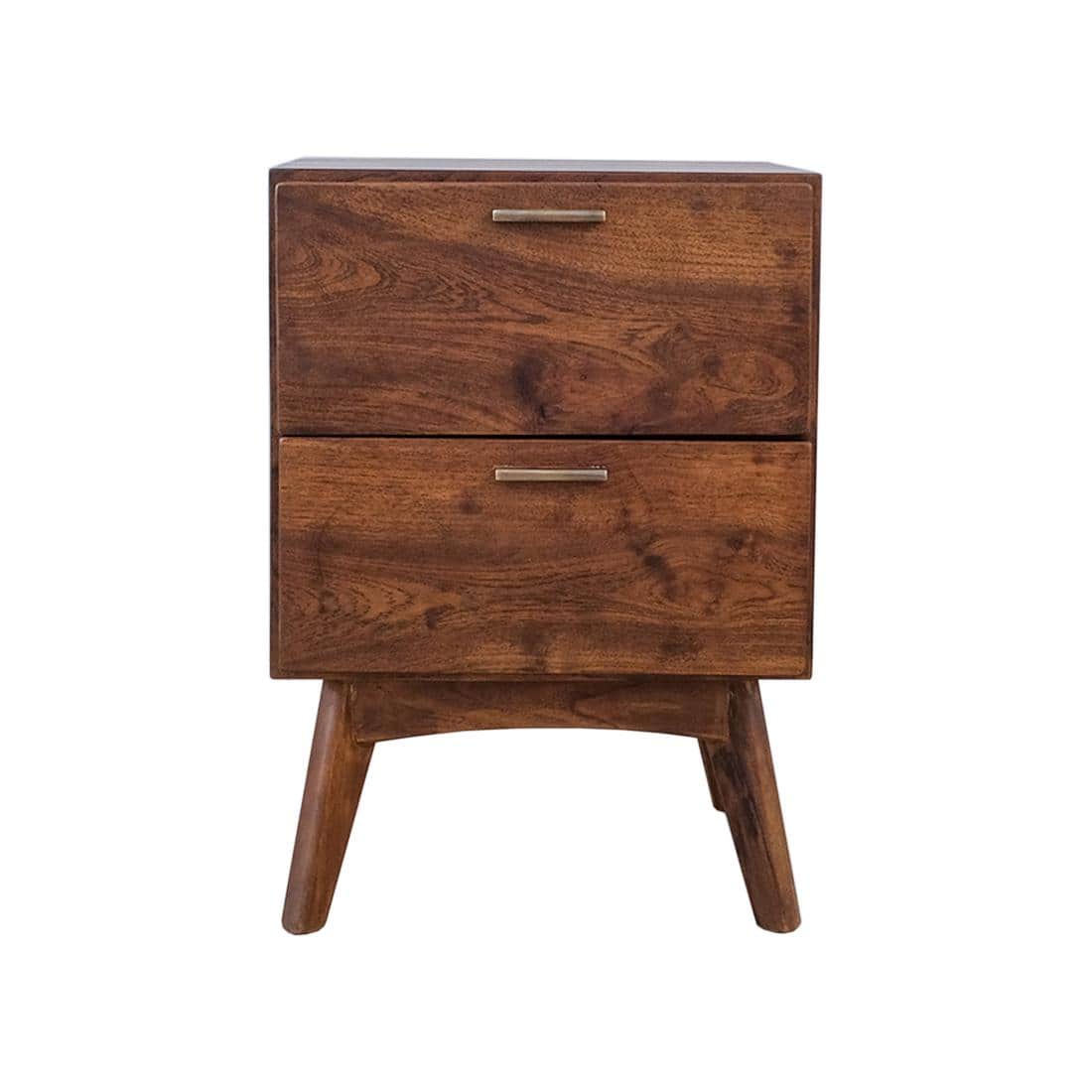 FireSolid Wood  Bedside Table in Provincial Teal Finish