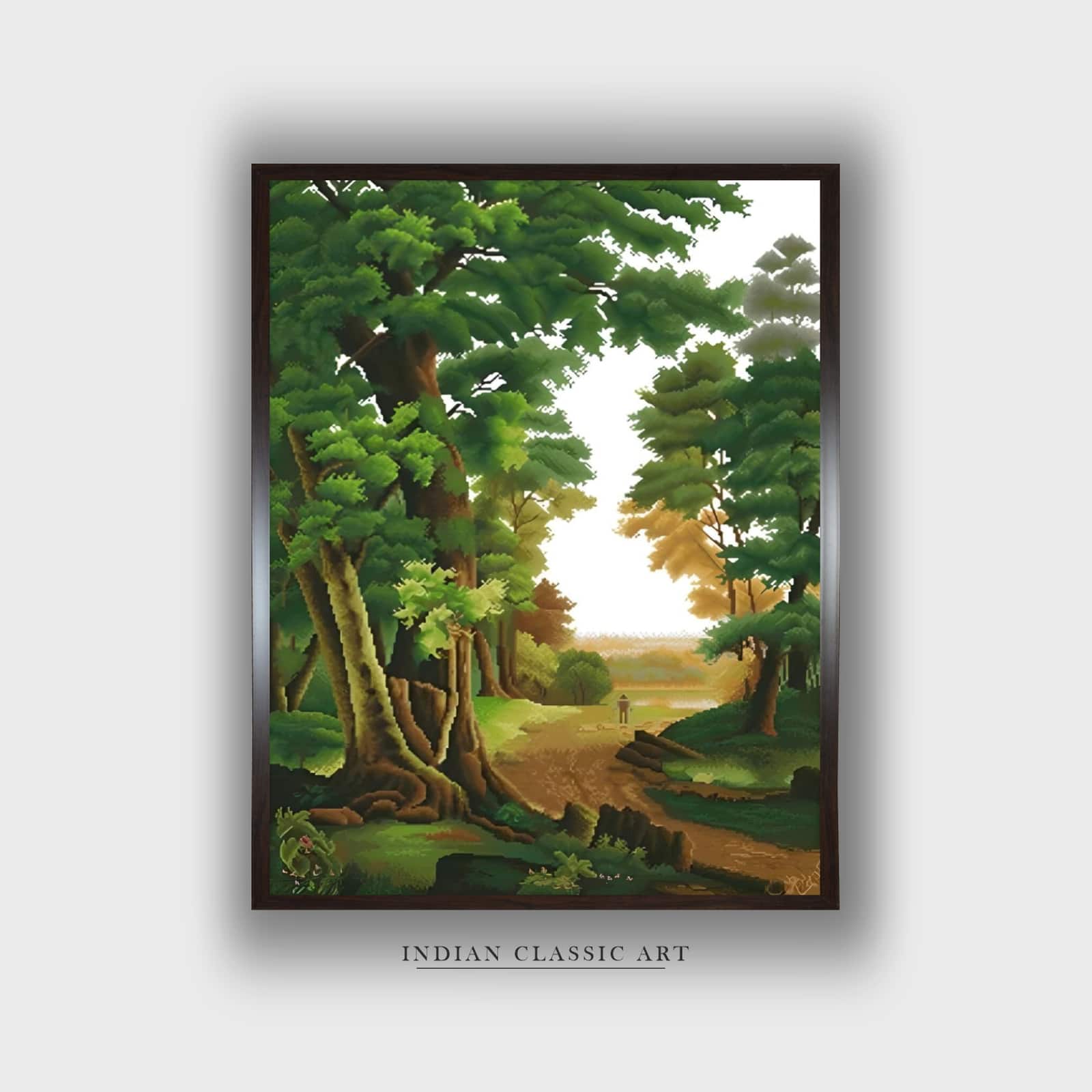 Green Red King Queen Canvas Wall Prints Canvas Wall Prints Set of 1 Multicolor Matte