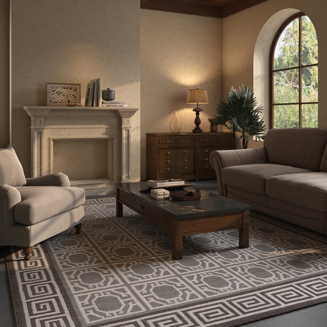 Jaipur Rugs Soft Textured Wool Tufted Rug Natural 5x5 ft - Jaipur Rugs