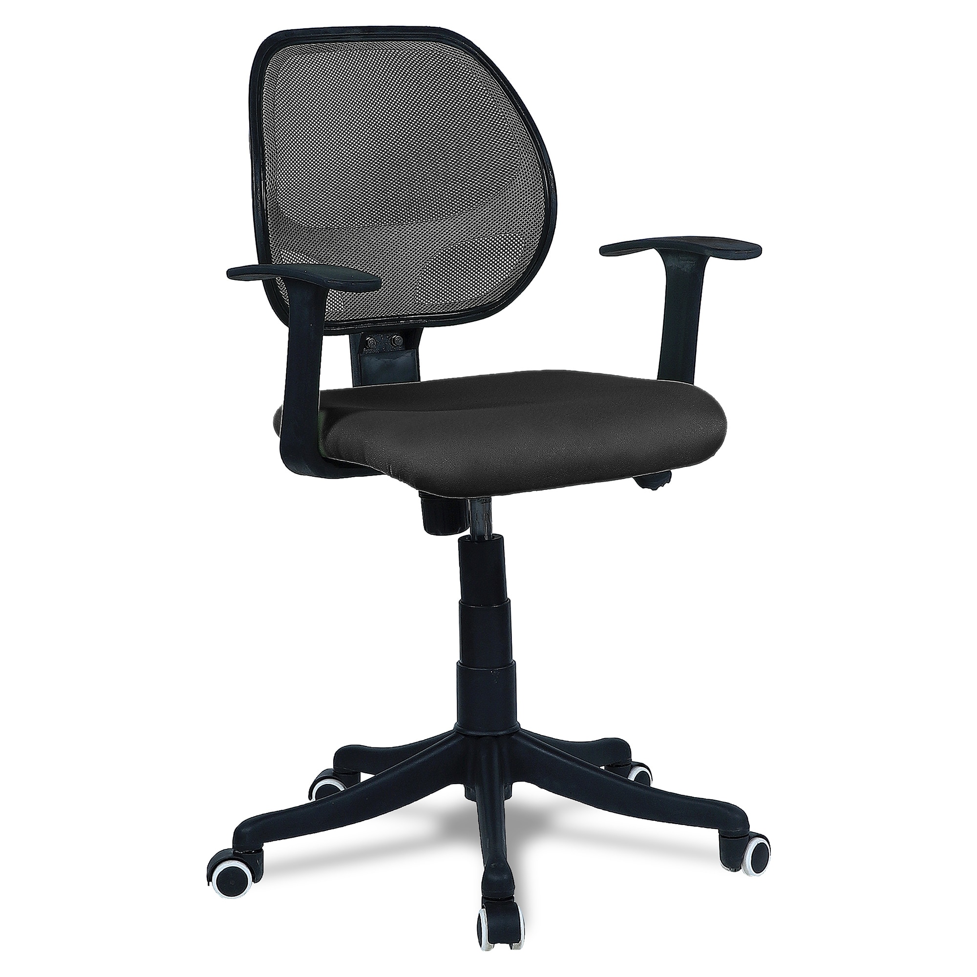 Jaazza Low Back Ergonomic Chair in Black Colour