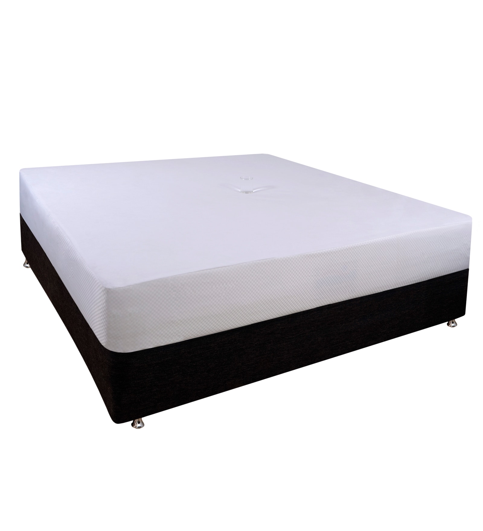 Springtek Waterproof Mattress Protector Premium Cotton Mattress Bed  Cover75x72 in White