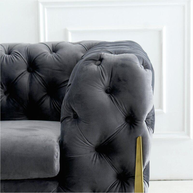 Norman Fabric Sofa - Grey