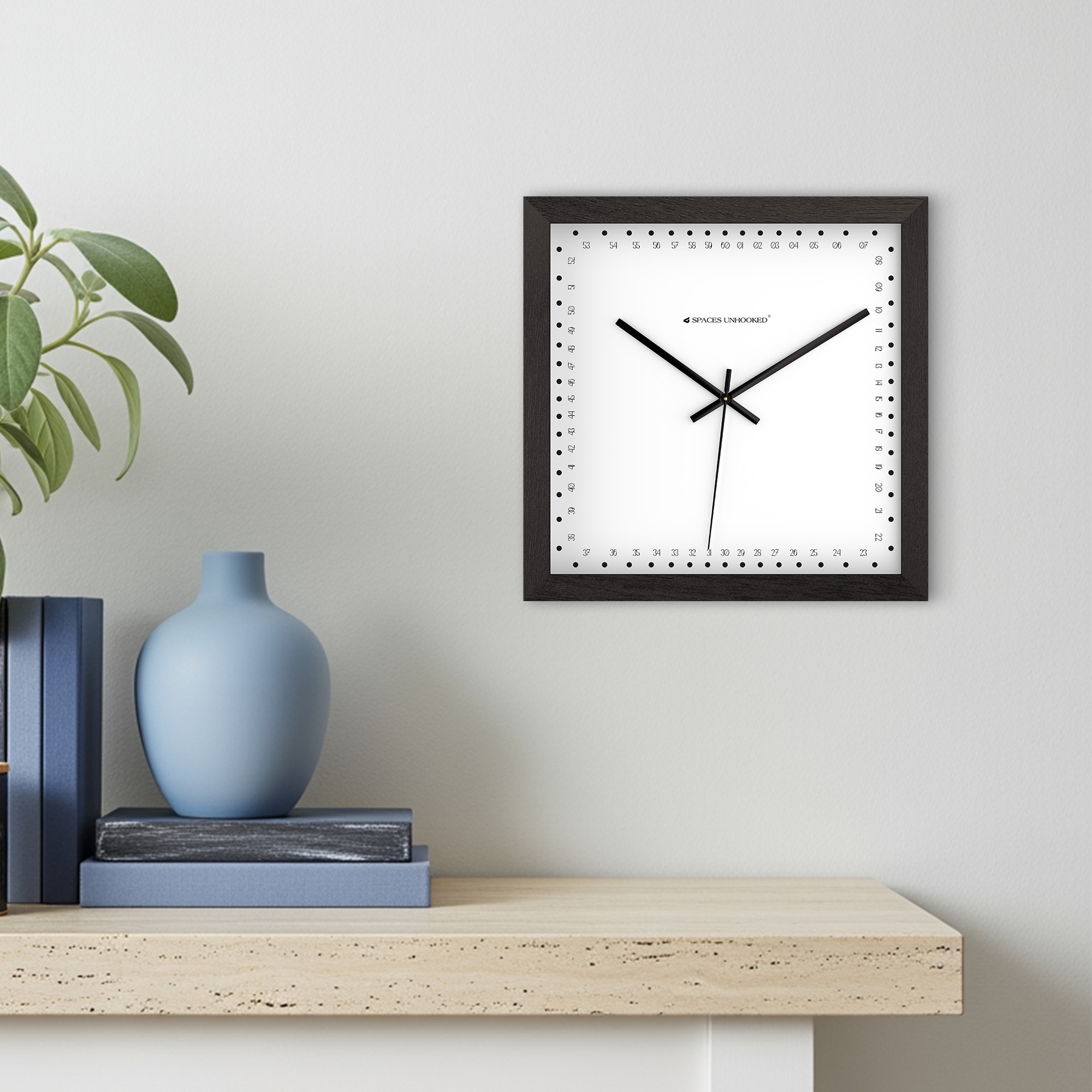 Precision Minute Markers Square Wall Clock-image-43