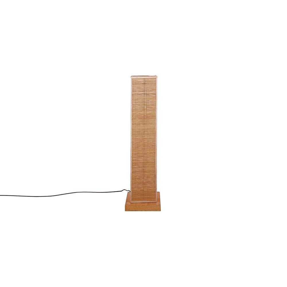 Whondon Black Bamboo Shade Floor Lamp