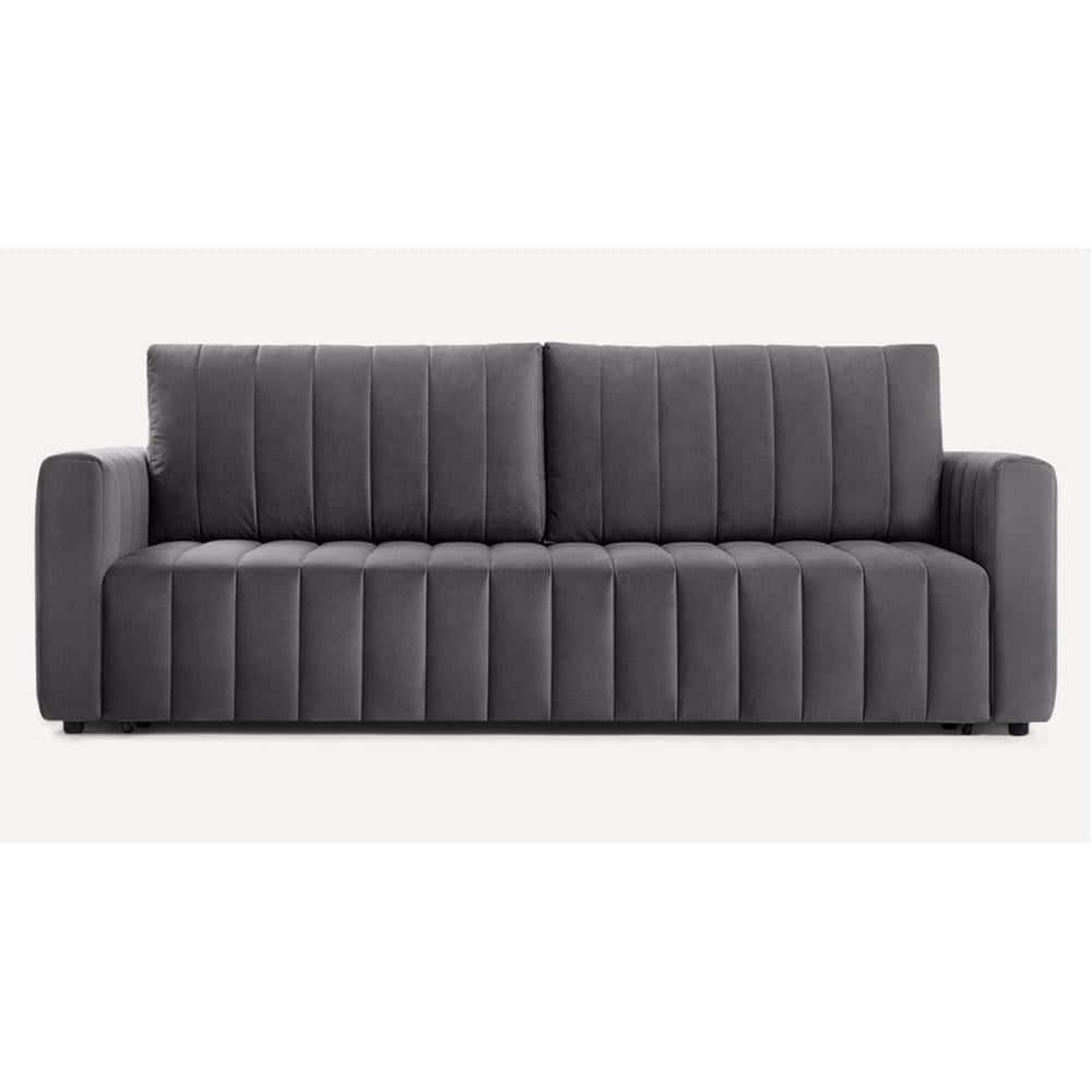 Beliss 3 Pull Out Sofa Cum Bed with storage In Grey Colour