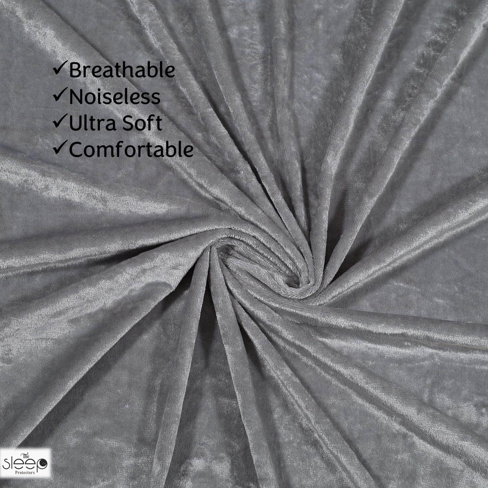 Premium Jacquard Polyester Fabric  Queen Size Bed  Waterproof Mattress Protector  Bed Cover 75x60  Pack of 2