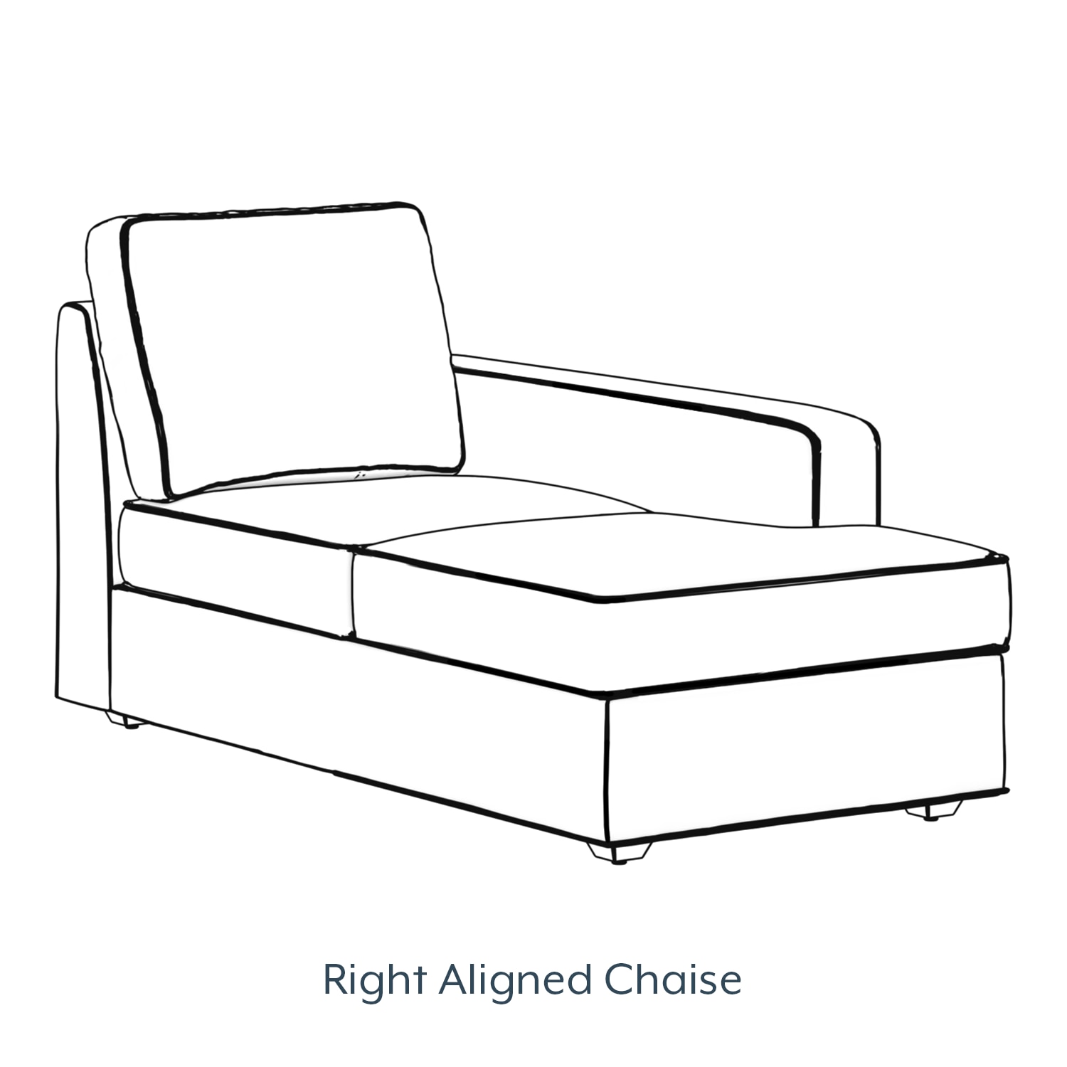 Apollo High Back Right Aligned Chaise Fabric Sofa in Oyster Beige Colour