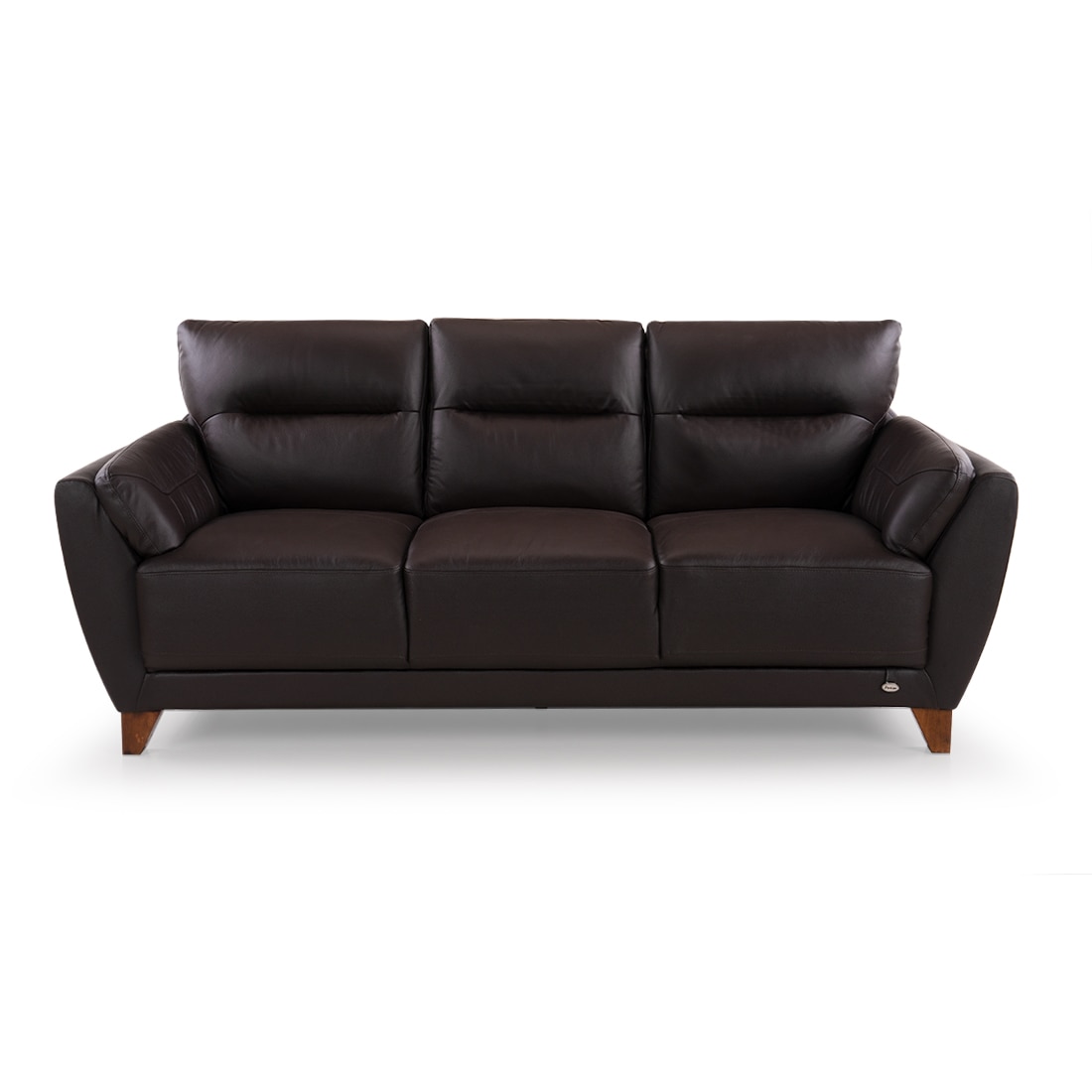 Johanna 3 Seater Leatherette Sole in Choco Brown Colour - Durian