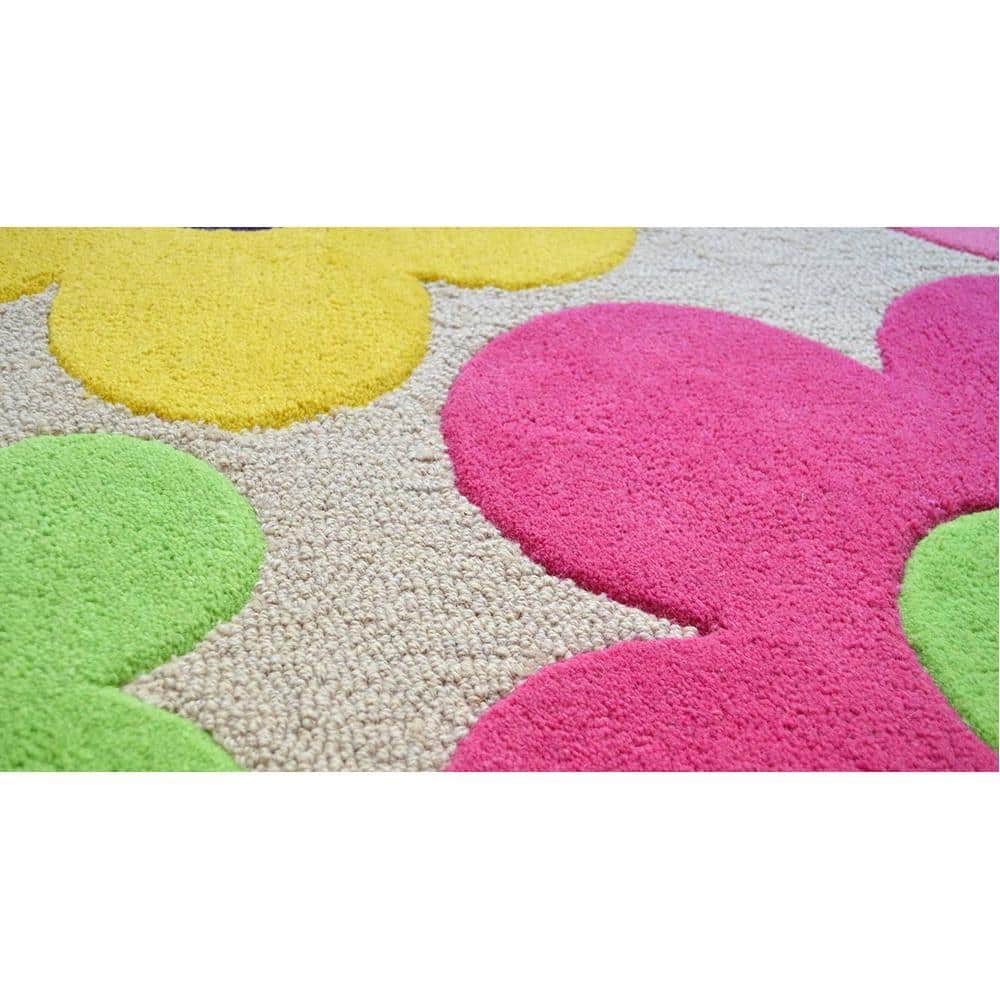 Beige Floral Rug