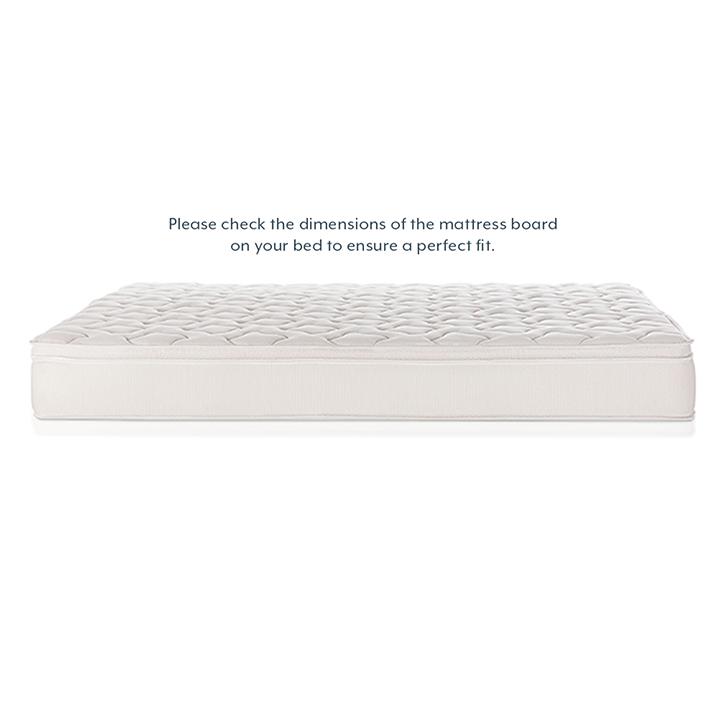 Cloud Eurotop Pocket Spring Queen Size Mattress with Latex (Mattress Thickness : 7 Inches, Mattress Dimensions : 78 x 60 in)