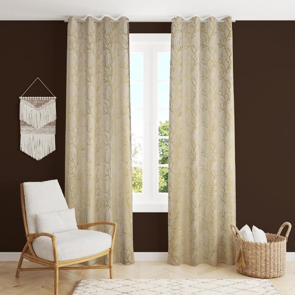 Dry Pack of 2 Blackout Long Door Curtain - Aaho Decor