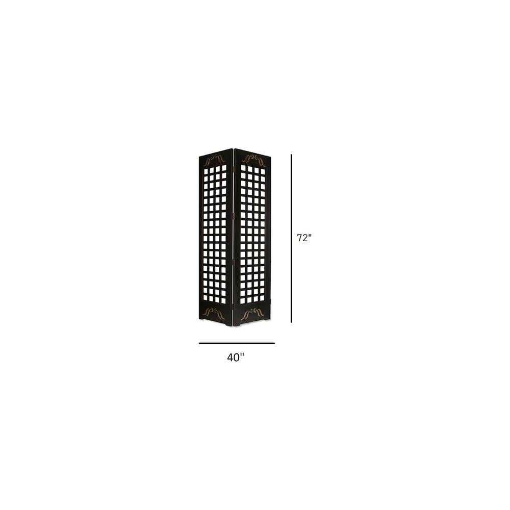Livy Solid Wood 4 Panel Room Divider