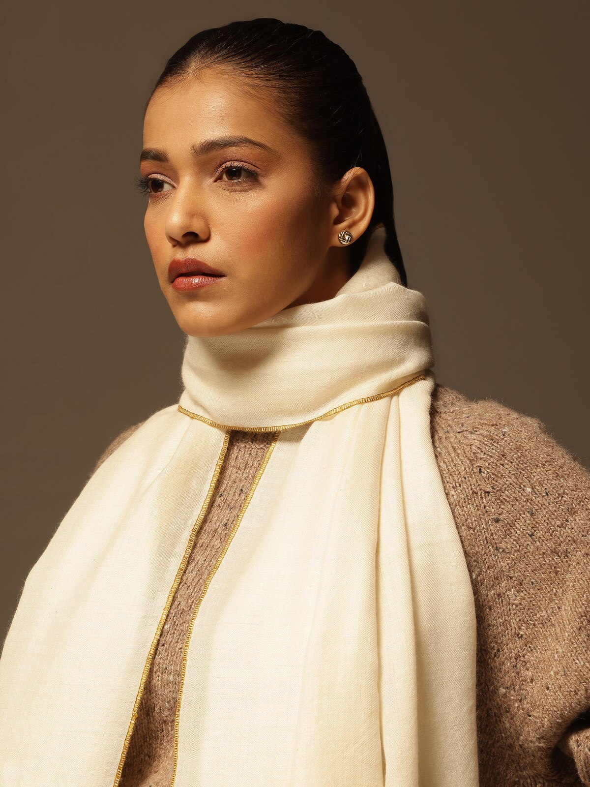 White Pashmina Shawl