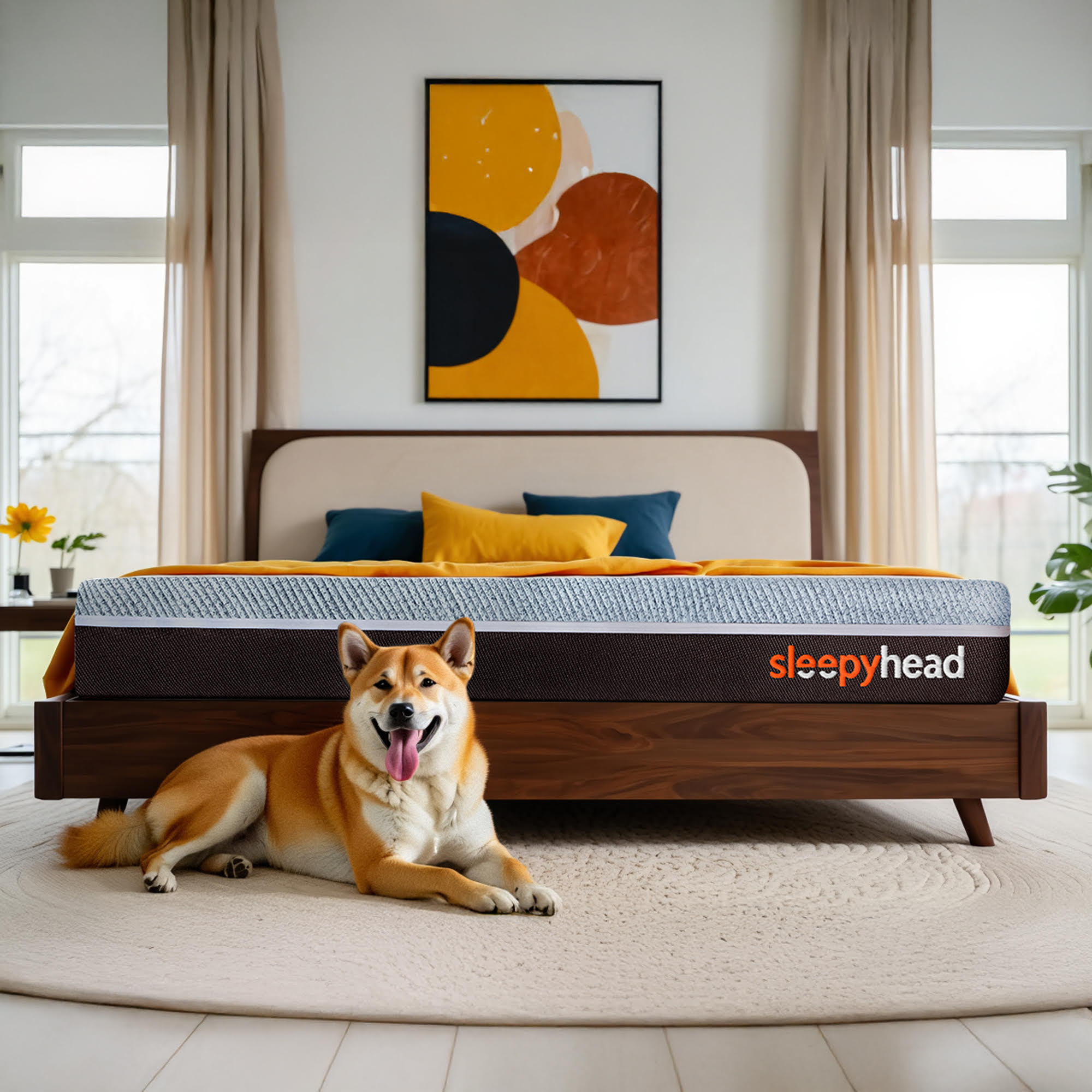Sleepyhead Laxe Medium Firm Latex Memory Foam Mattress Queen 72x60x10 - Duroflex