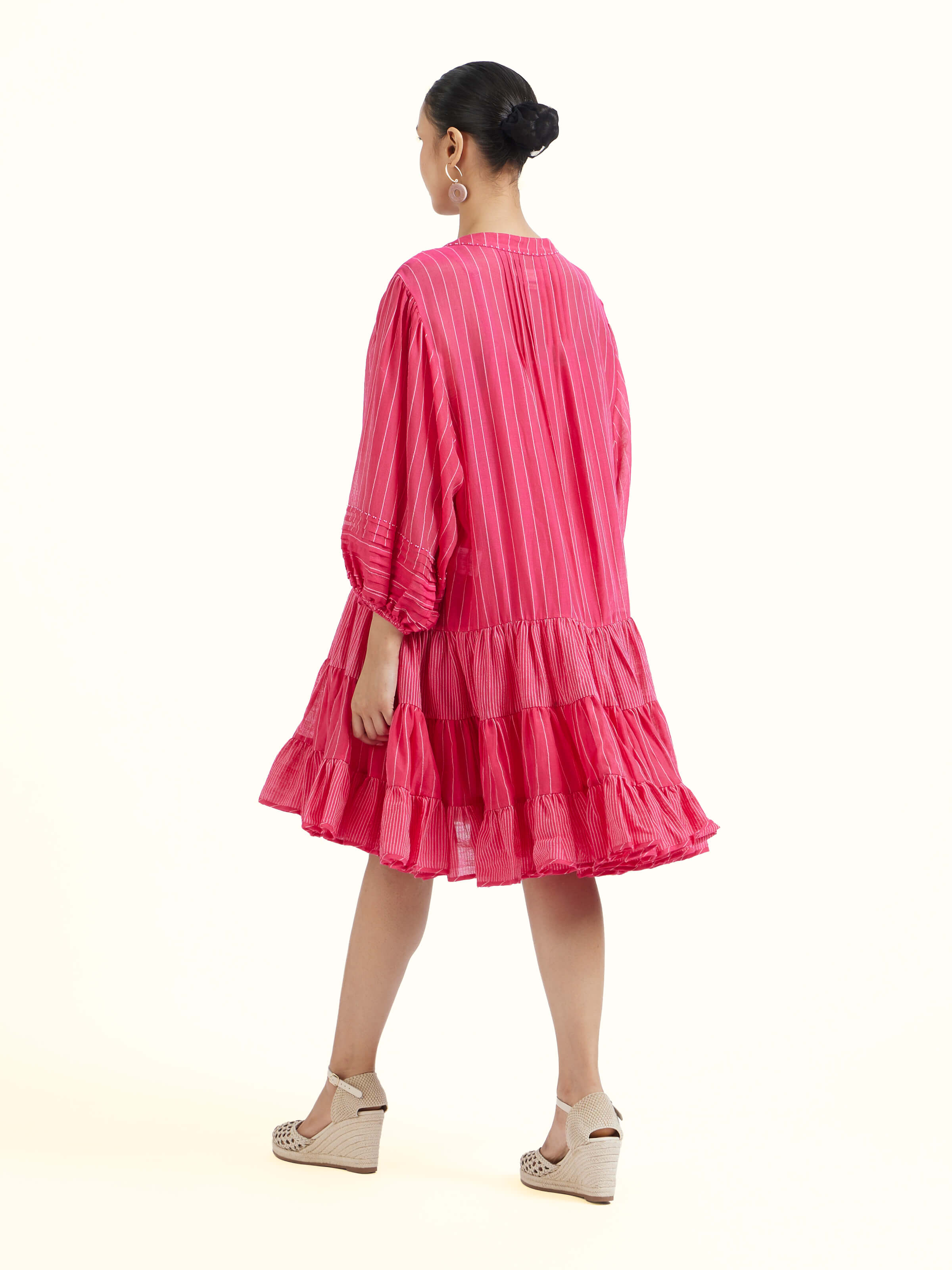 Pink Bengal Handloom Dress