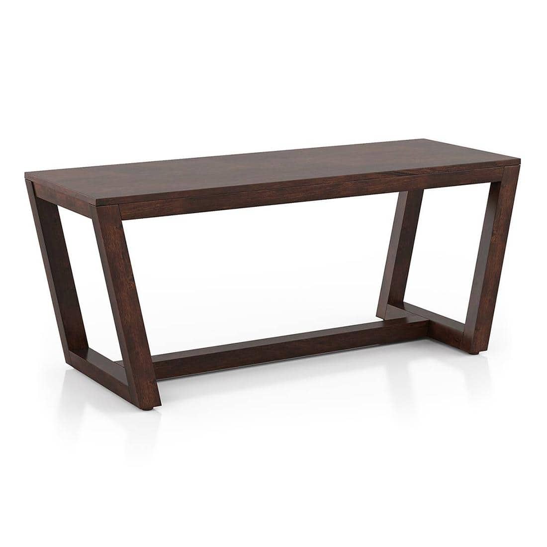 Caprica Dining Bench In Mango Walnut Finish