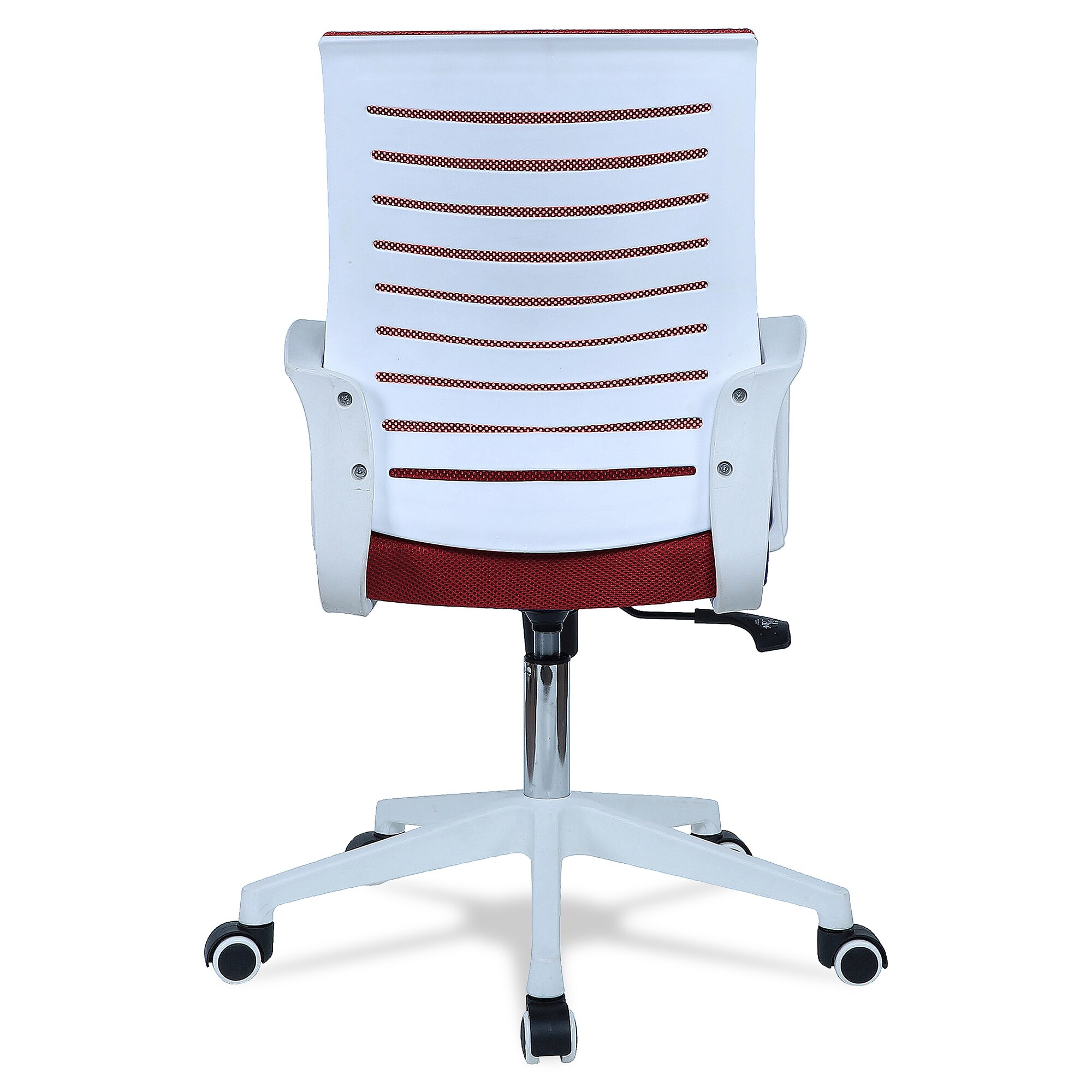 Mmarveal Mid Back Ergonomic Chair in Red Colour