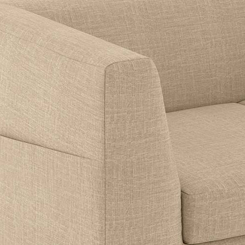 Rubik Luxe 3 Seater Fabric Sofa in Sandshell Beige Colour