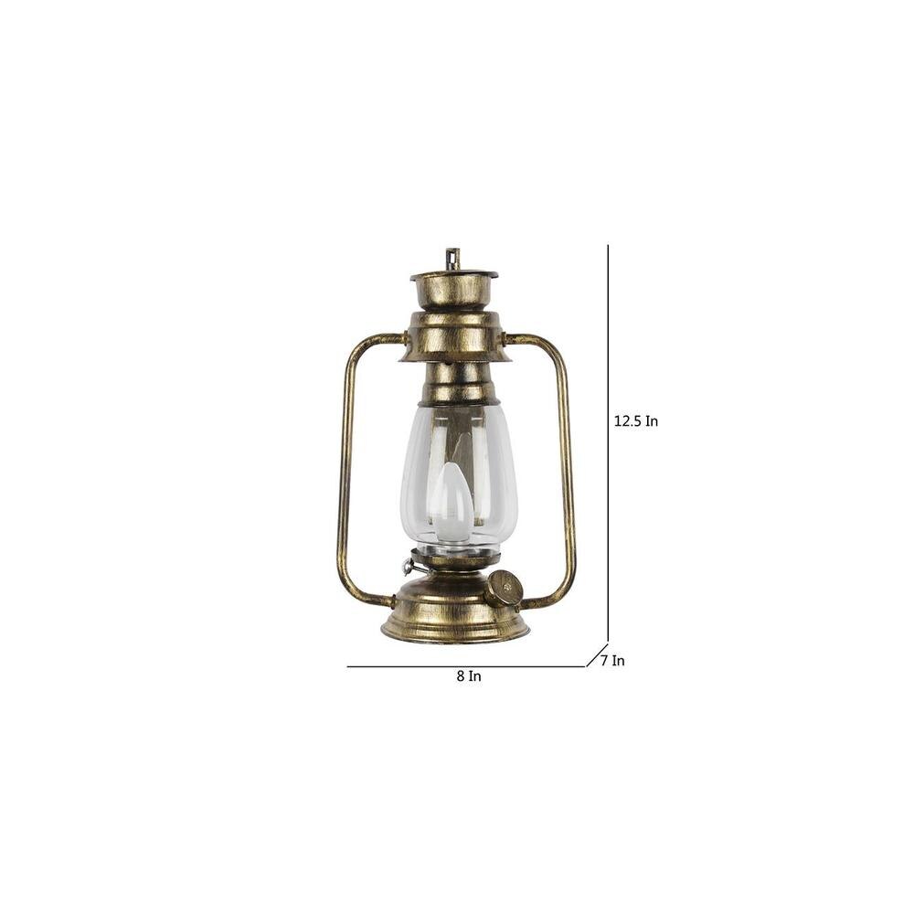 Edie Gold Metal Wall Mounted Lantern Lamp