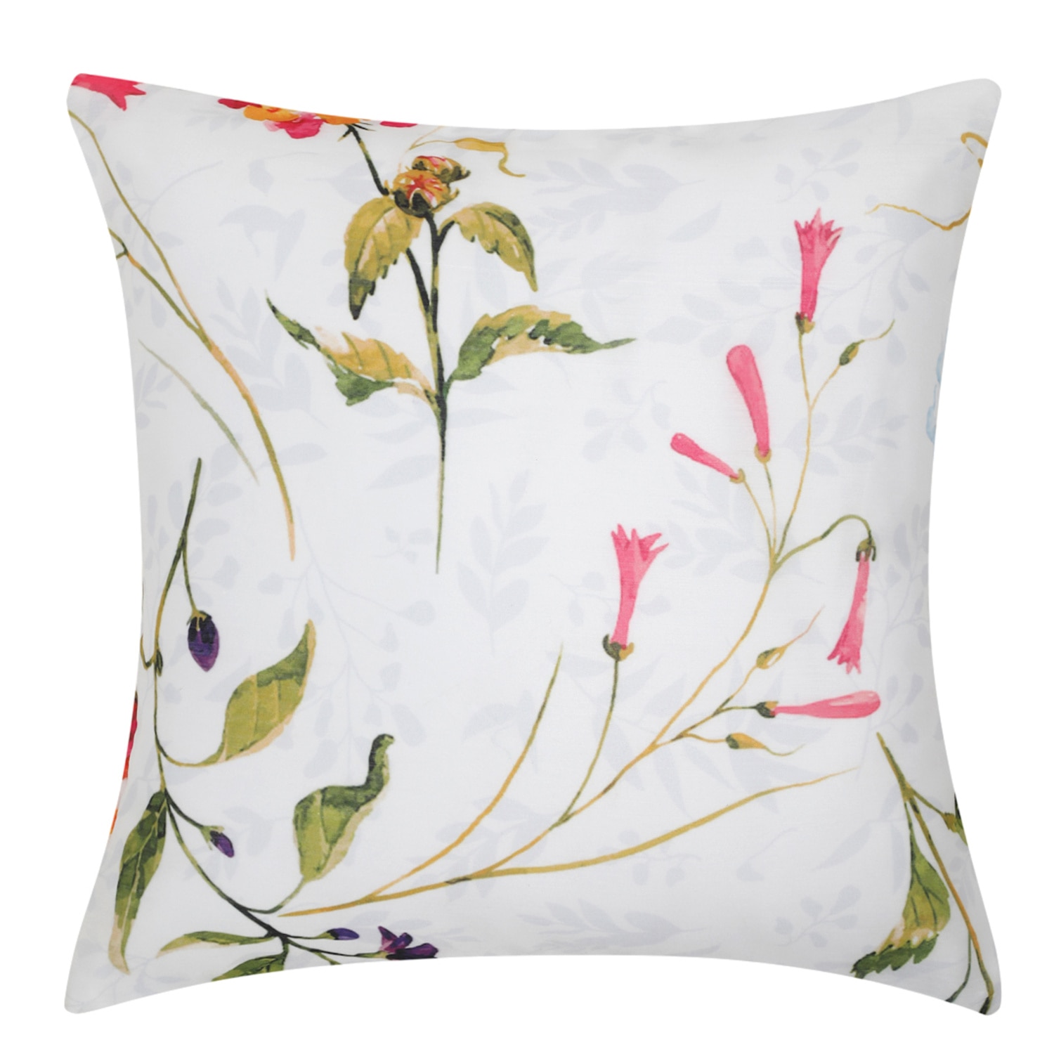 Set Of 2 Floral Square Cushion Covers