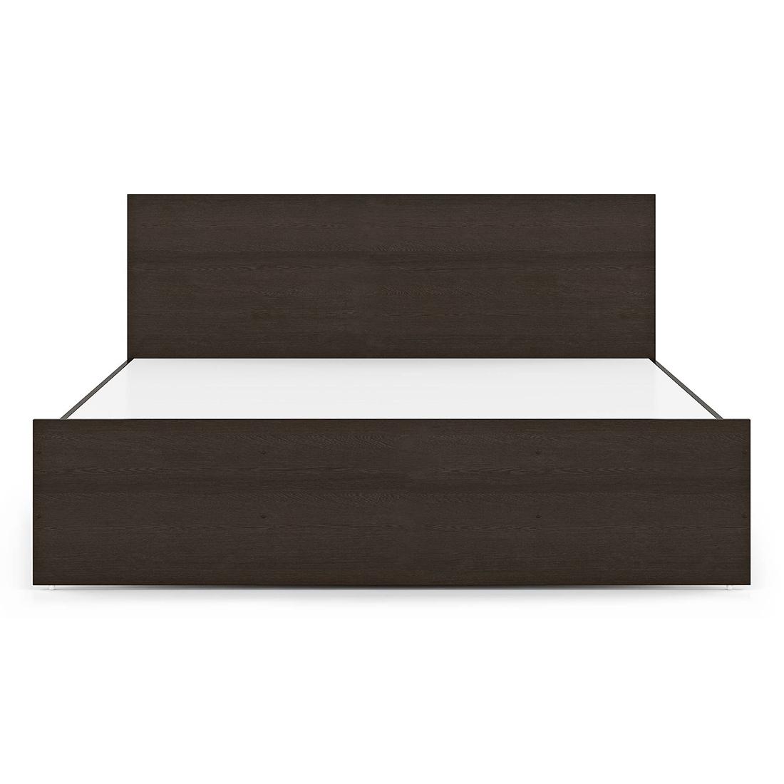 Wren Engineered Wood Queen Size Bed In Dark Wenge Finish
