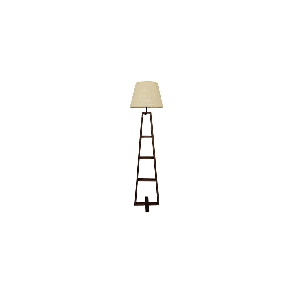 Salita Beige Jute Floor Lamp with Beige Jute Base