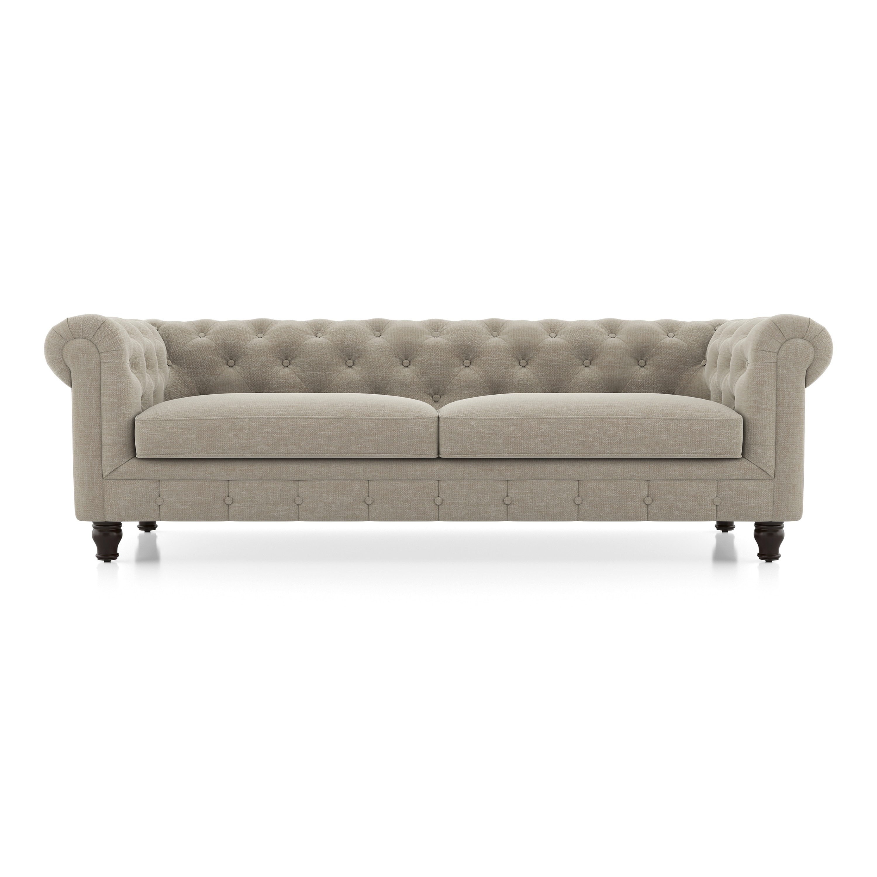 Winchester Essential 3 Seater Fabric Sofa In Oyster Beige Colour