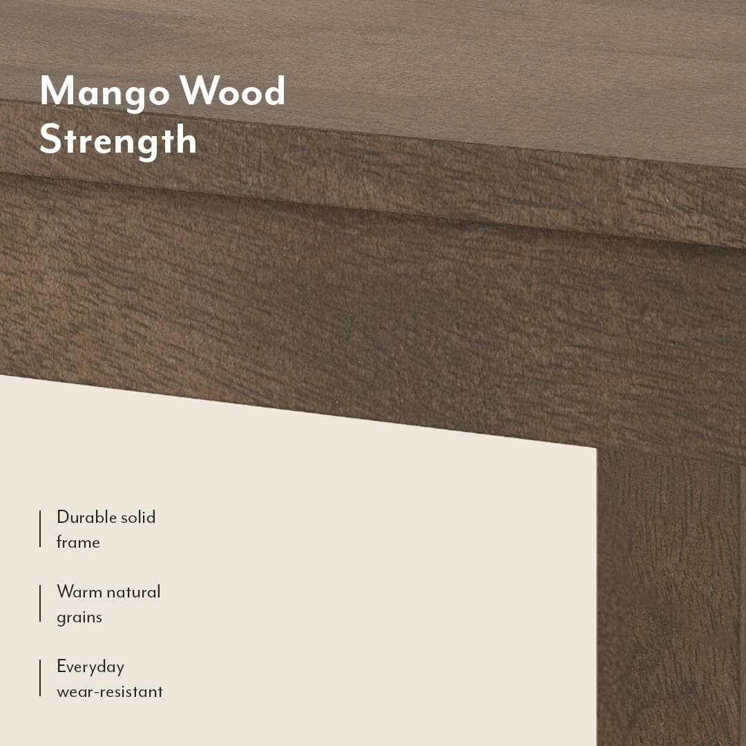 Atlas Solid Wood 4 Seater Dining Table With Atlas Dining Chair Set