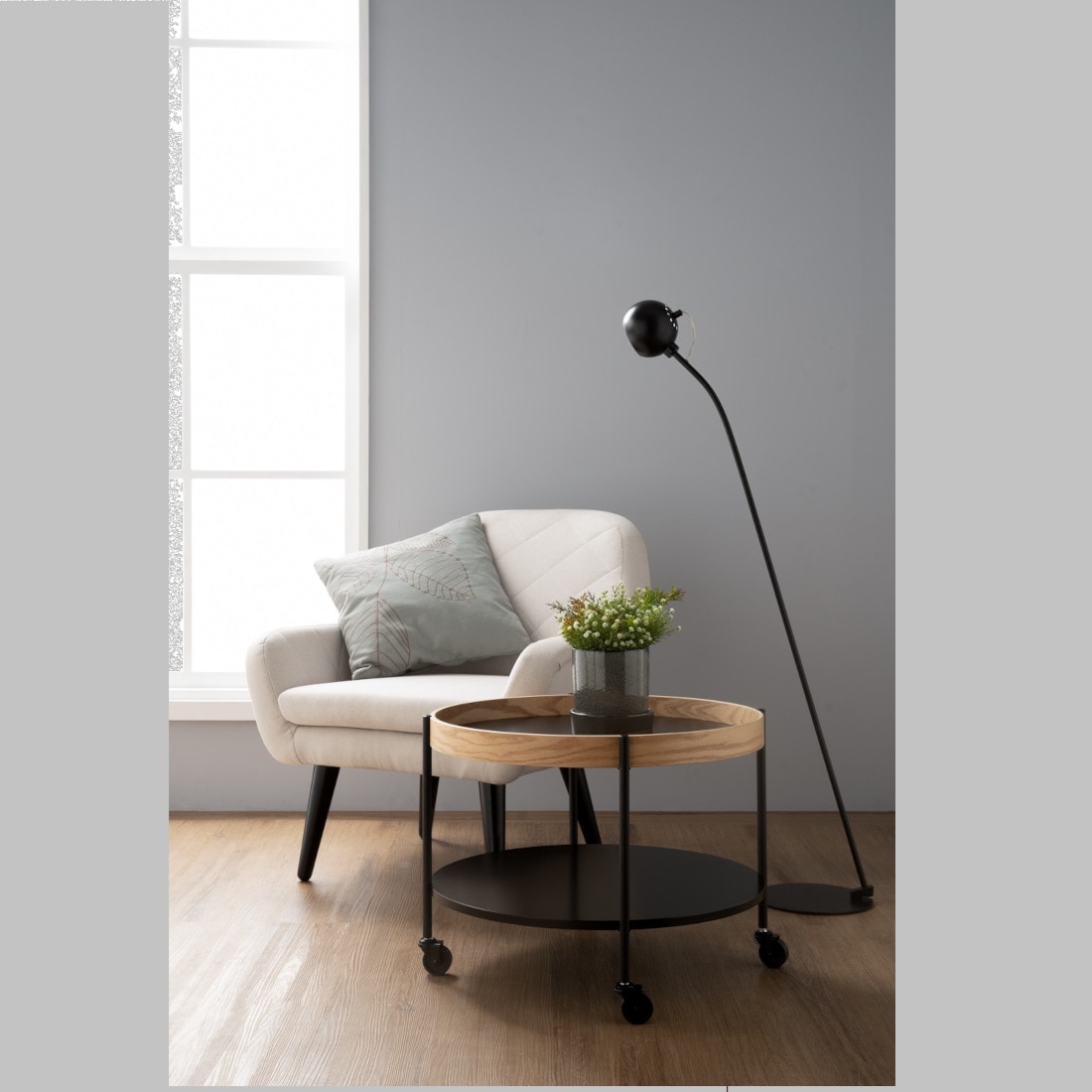 Scandinavian Mendel Round Coffee Table Matte Finish - Nestnordic
