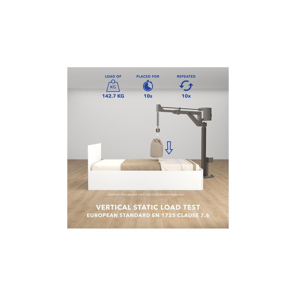 Havelock Engineered Wood Queen Size Bed In White Finish
