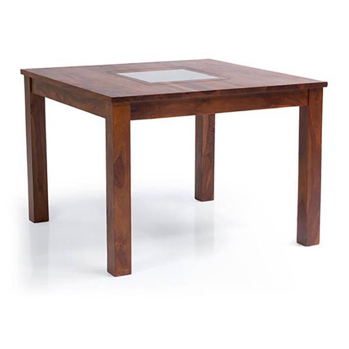 Brighton 4 Seater Dining Table In Teak Finish