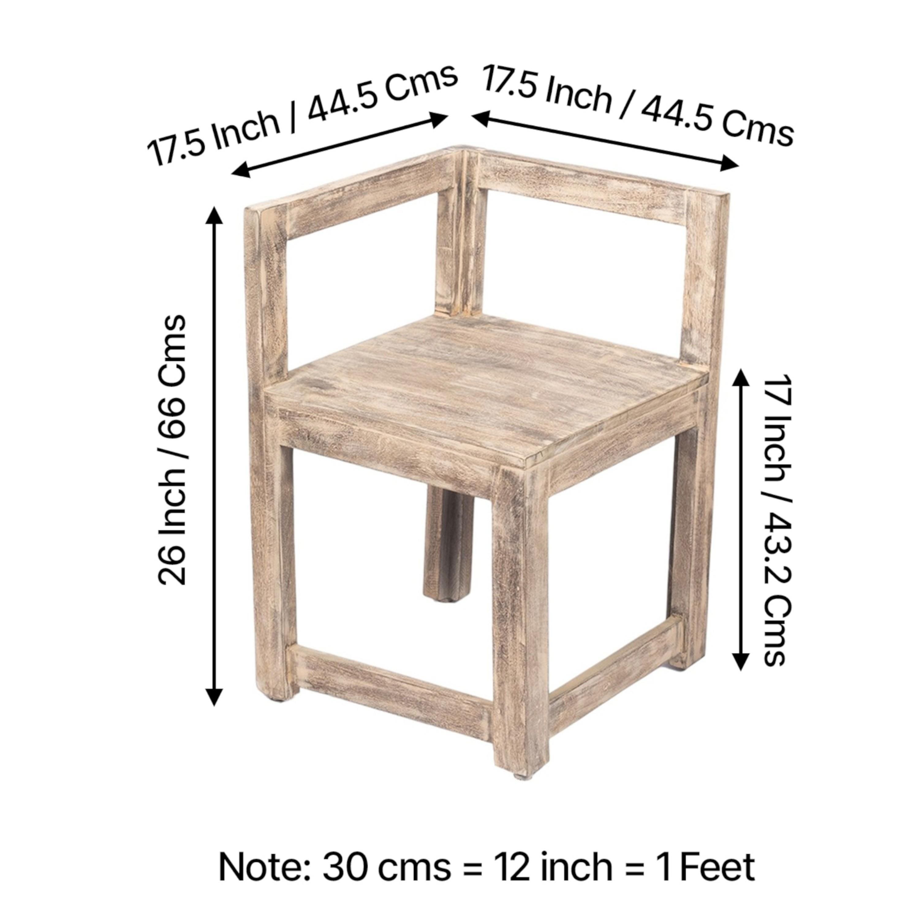 Kingston Sheesham Wood 4 seater Dining Table Set in Antique Multicolour Finish
