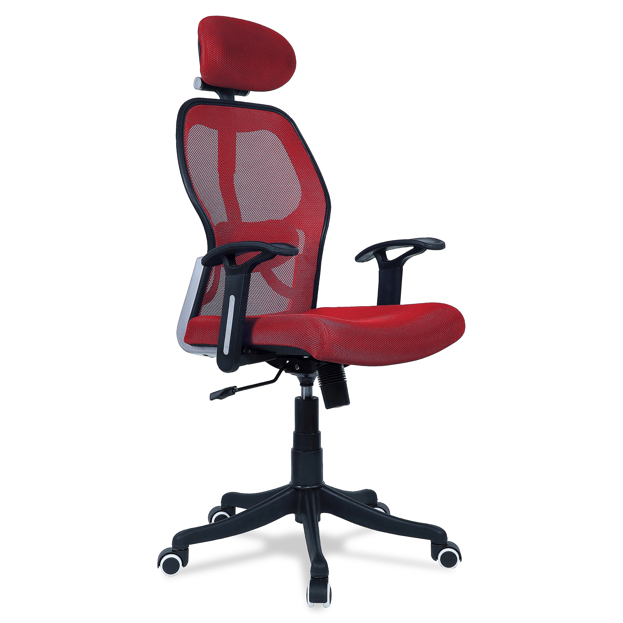 Reaii Mid Back Ergonomic Chair in Red Colour