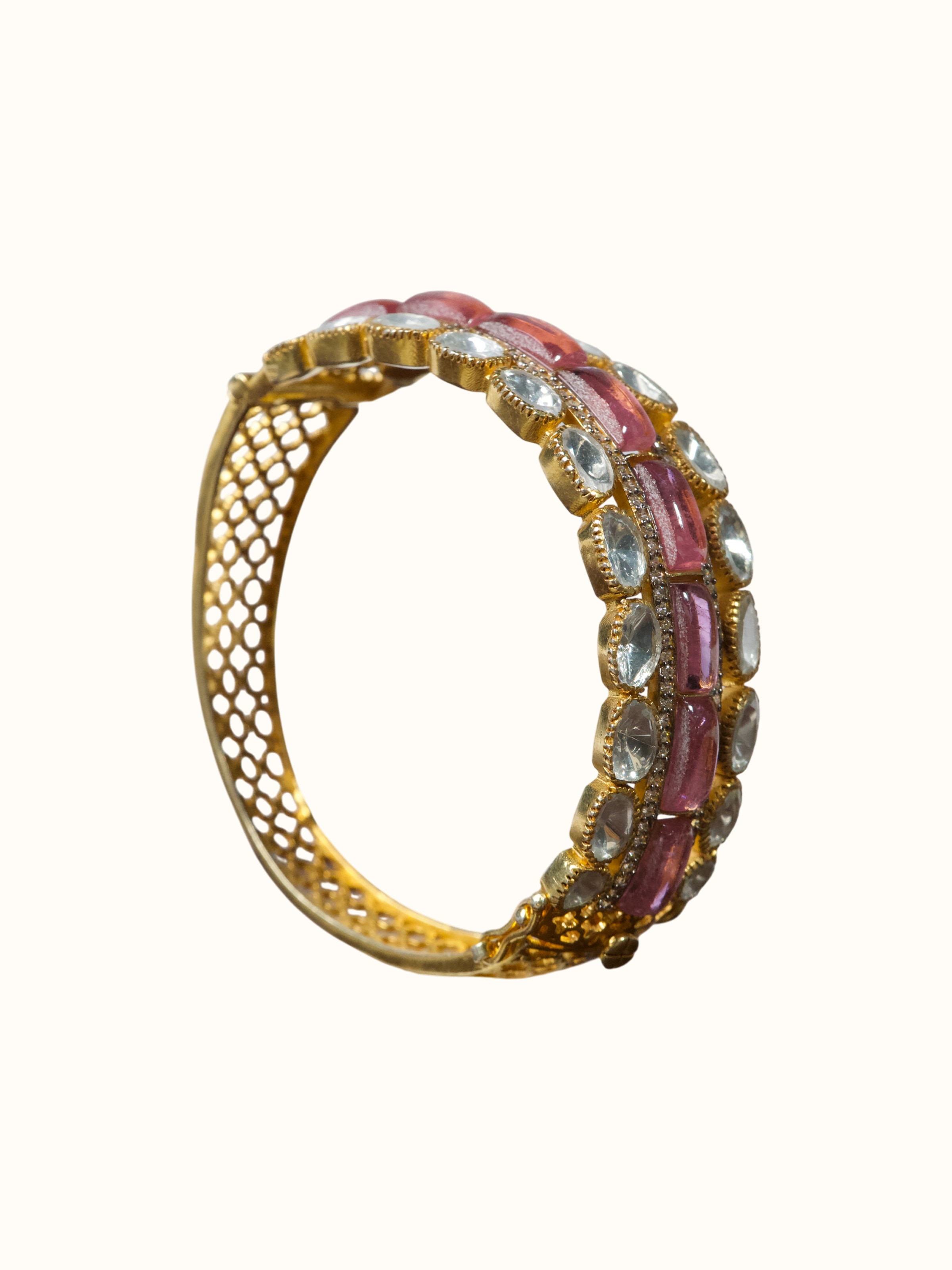 Silver Smithing Multi-Colour Bangle