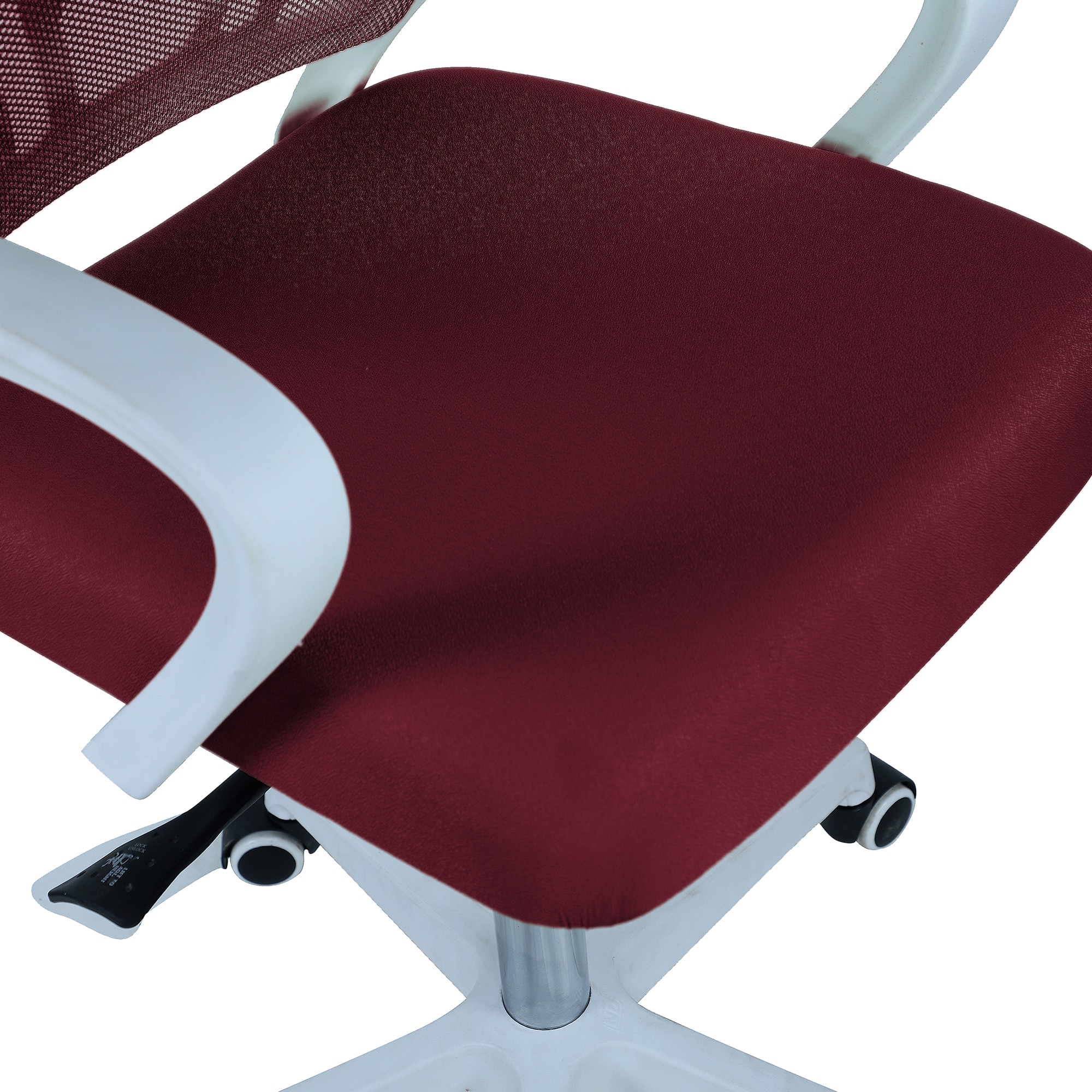 Naamikoa Mid Back Ergonomic Chair in Maroon Colour