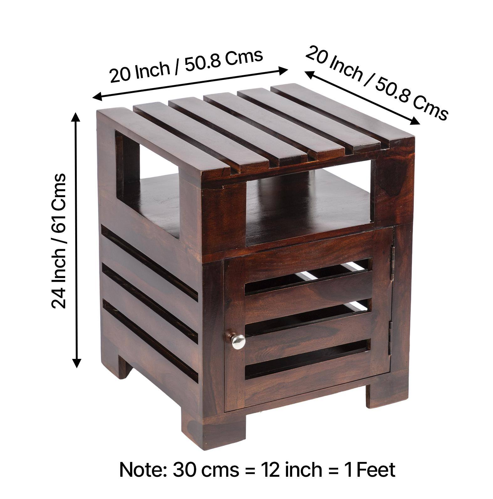 Harvey Side Table - Walnut Finish