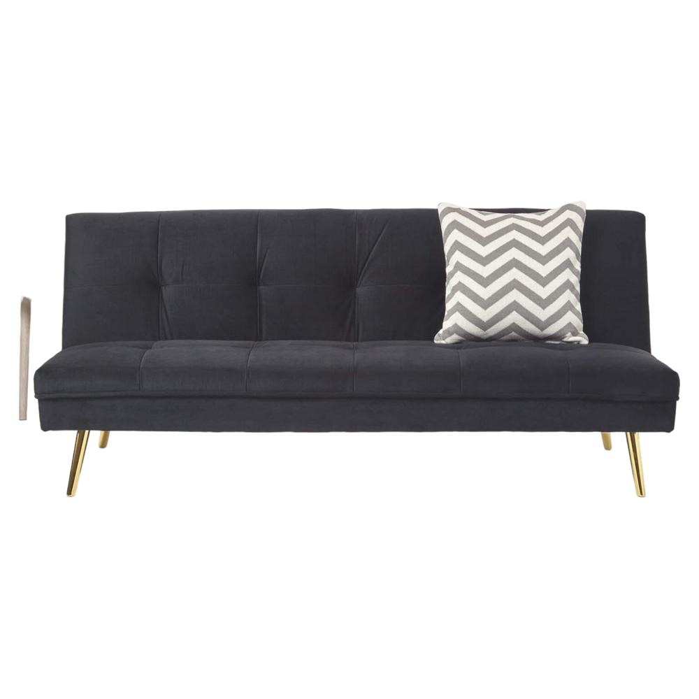 Lebon 3 Seater Sofa Cum Bed In Black Color