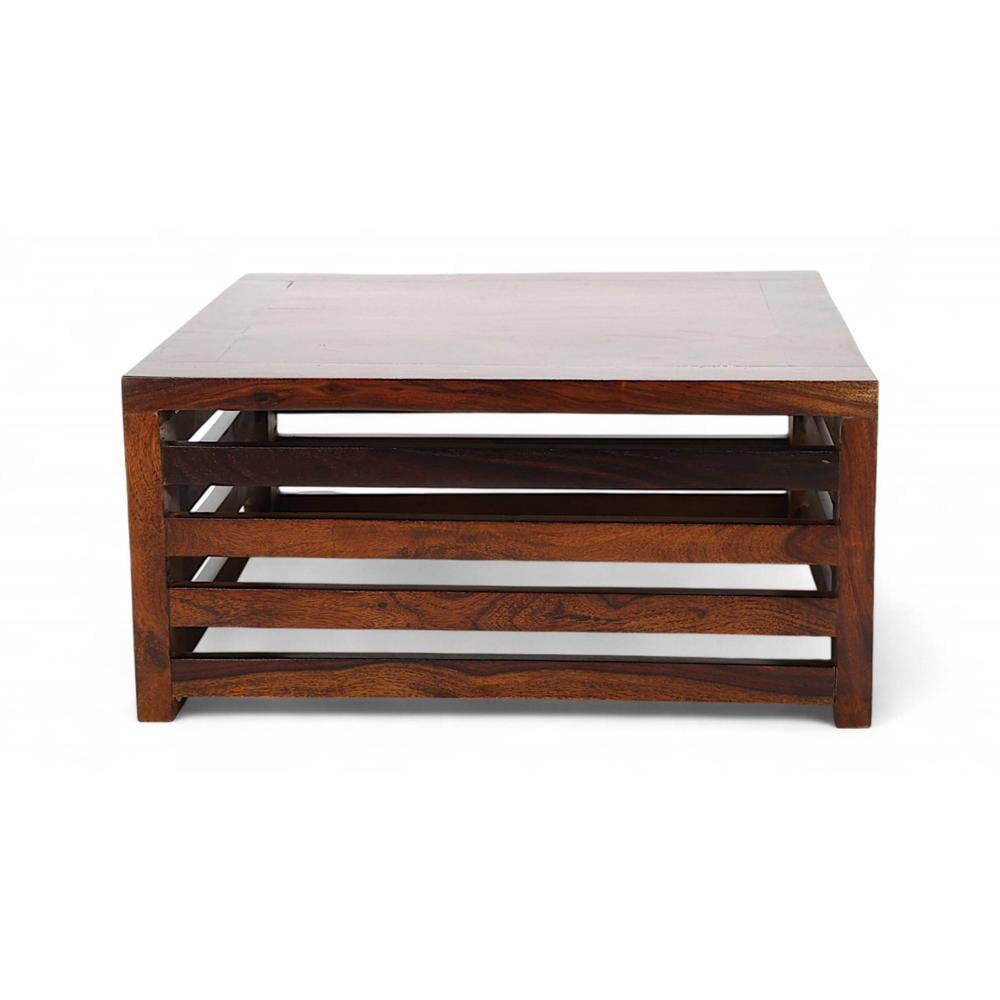 Kingsville Sheesham Wood Coffee Table In Dark Walnut Finish