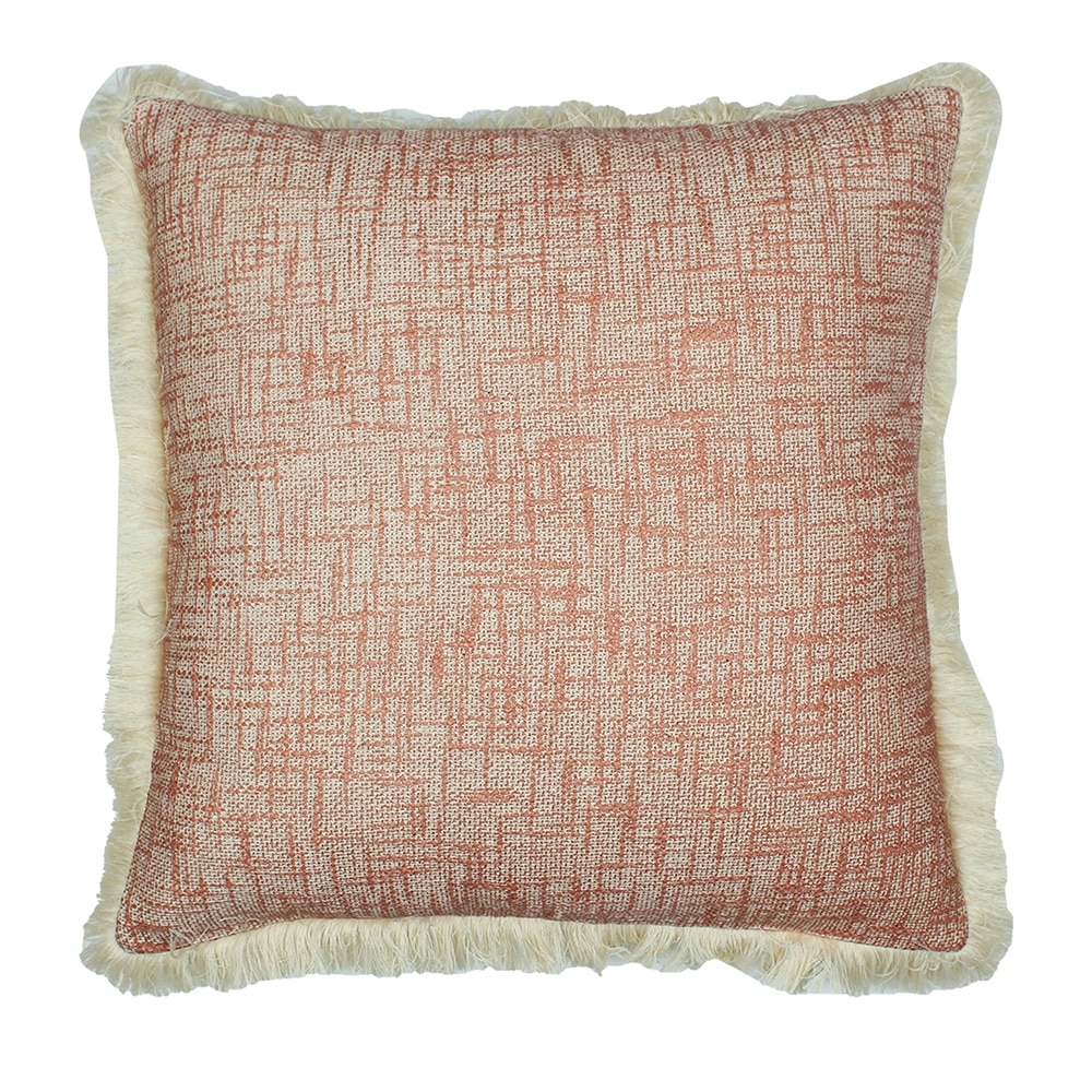 Classic Texture Set Of 2 Cushion Cover With Rust Colour