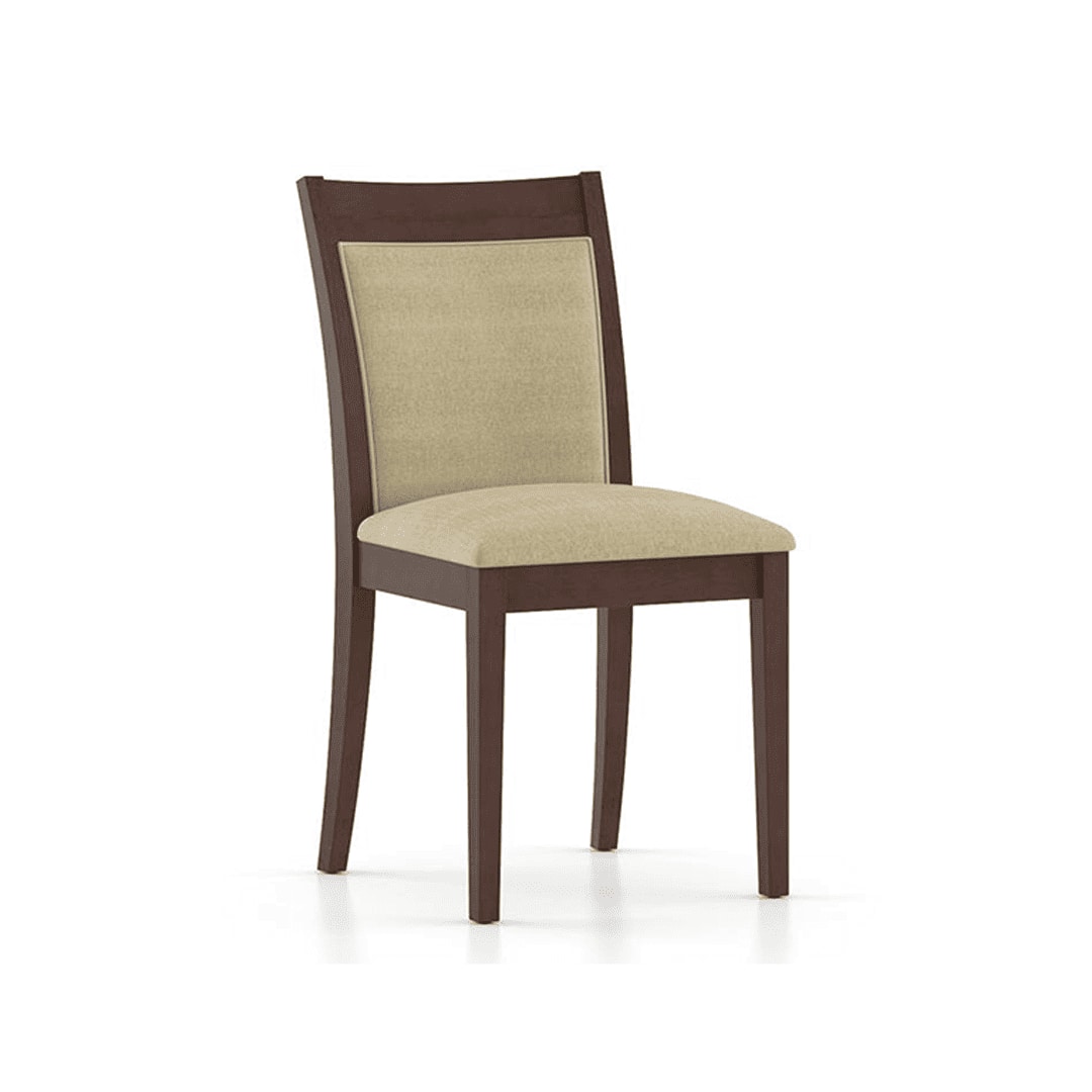 Diner - Dalla 4 Seater Dining Table Set (Colour- Beige, Finish- Dark Walnut)