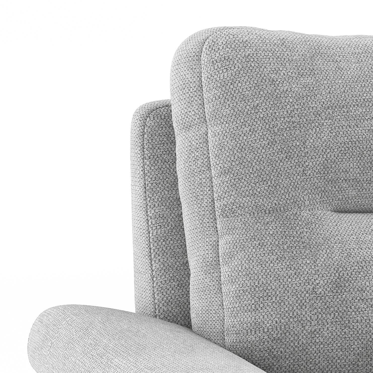 Adelaide Essential 2 Seater Fabric Sofa In Granite Weave
